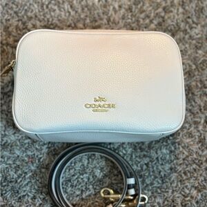 Coach Cream Leather Crossbody Bag